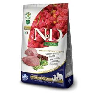 N&D Dog Quinoa Weight Management Adult Agnello Quinoa & Broccoli 2,5 Kg.