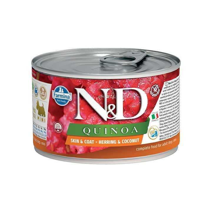 N&D Dog Skin & Coat Quinoa, Aringa & Cocco 140 Gr.