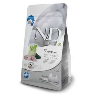 N&D Dog White Adult Mini Spigola, Spirulina & Finocchio 5 Kg.
