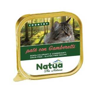 Natua Cat Country Pate' Gamberetti 100 Gr.