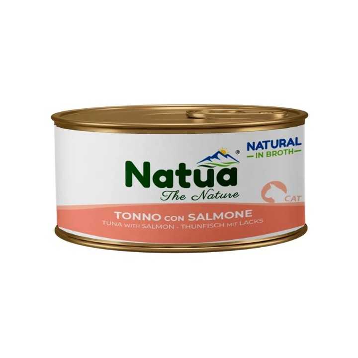 Natua Cat Natural Broth Tonno & Salmone 150 Gr.
