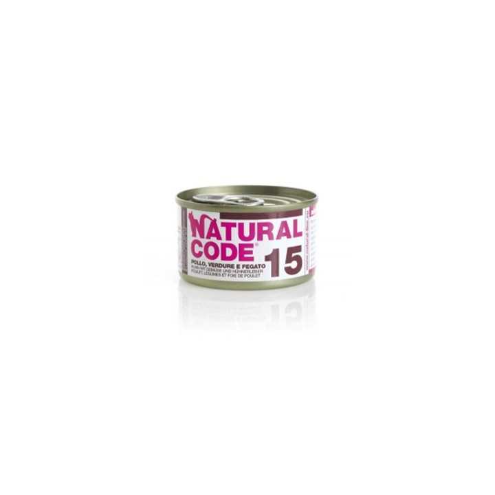 Natural Code 15 Pollo Con Verdure & Fegato 85 Gr.