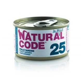 Natural Code 25 Pollo & Sardine In Jelly 85 Gr.