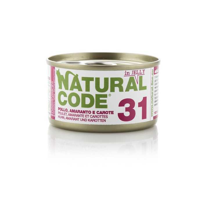 Natural Code 31 Pollo Con Amaranto & Carote In Jelly 85 Gr.