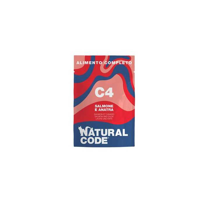 Natural Code C4 Completo Salmone & Anatra 70 Gr.
