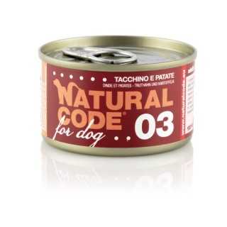 Natural Code Dog 03 Tacchino & Patate 90 Gr.