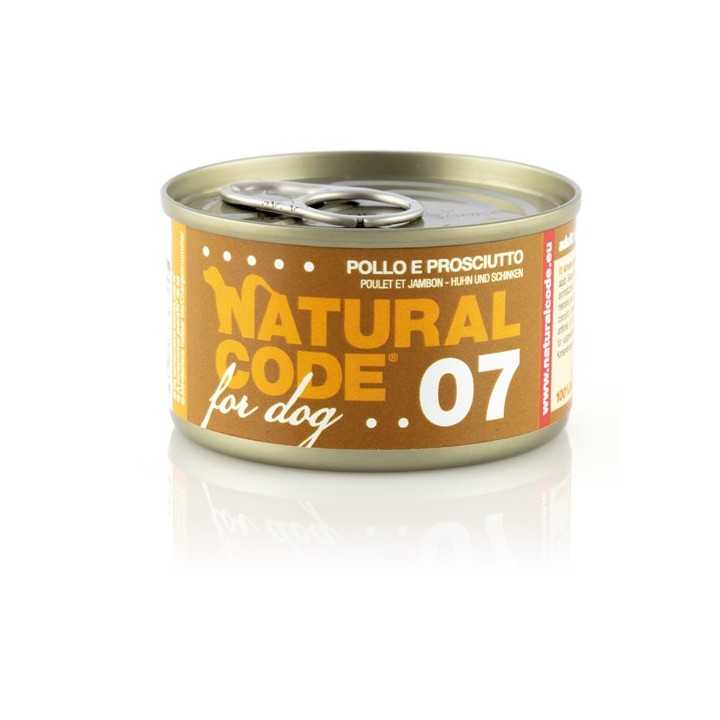 Natural Code Dog 07 Pollo & Prosciutto 90 Gr.
