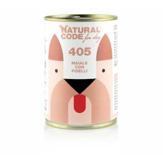 Natural Code Dog 405 Maiale & Piselli 400 Gr.