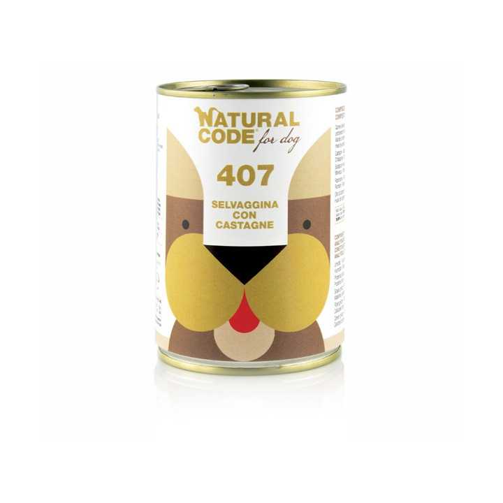 Natural Code Dog 407 Selvaggina & Castagne 400 Gr.