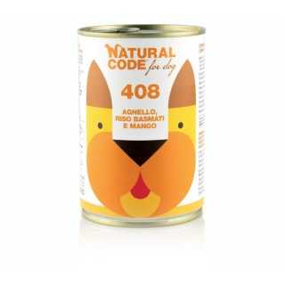 Natural Code Dog 408 Agnello, Riso Basmati & Mango 400 Gr.
