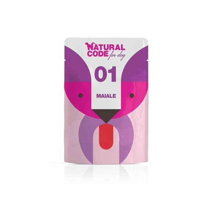 Natural Code Dog01 Maiale Busta 300 Gr.