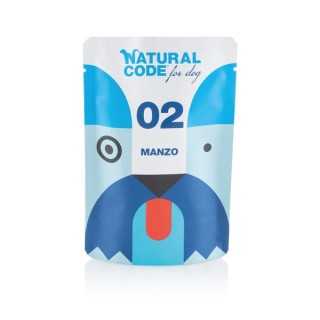 Natural Code Dog02 Manzo Busta 100 Gr.