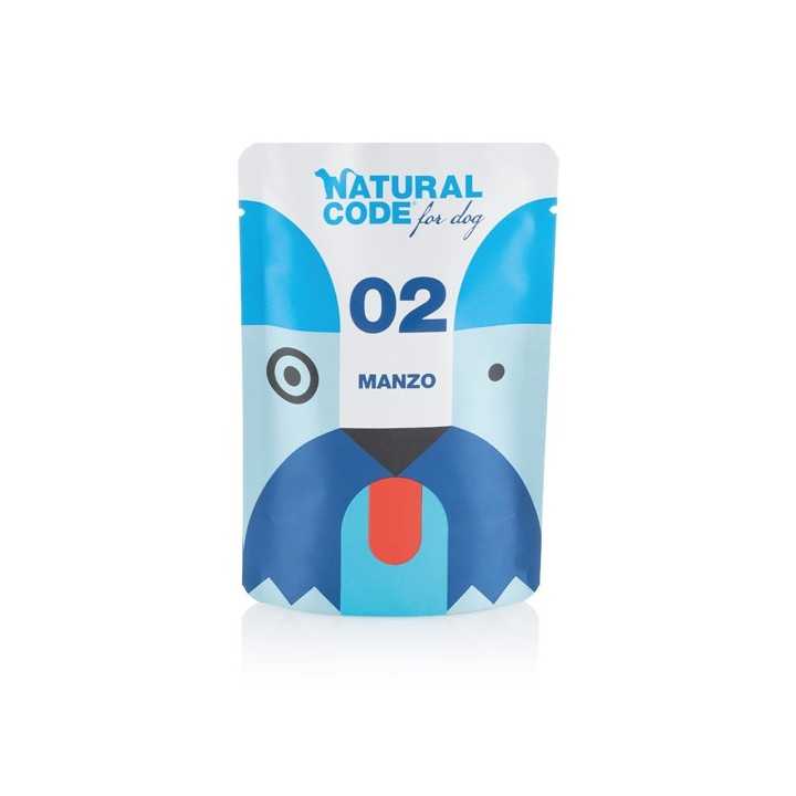 Natural Code Dog02 Manzo Busta 100 Gr.