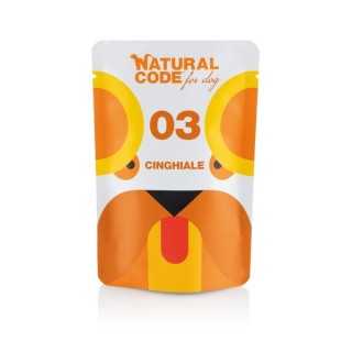 Natural Code Dog03 Cinghiale Busta 100 Gr.