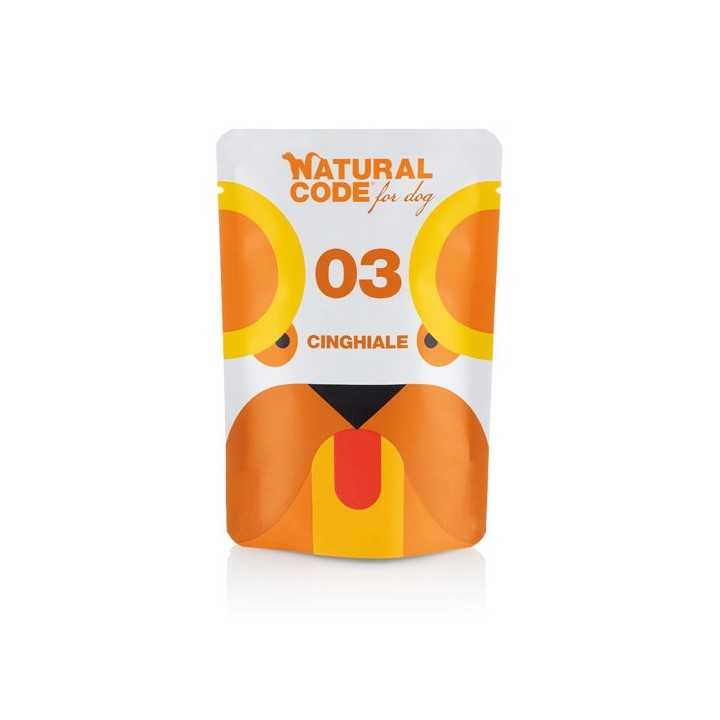 Natural Code Dog03 Cinghiale Busta 100 Gr.