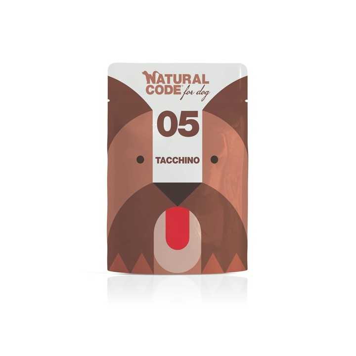 Natural Code Dog05 Tacchino Busta 300 Gr.