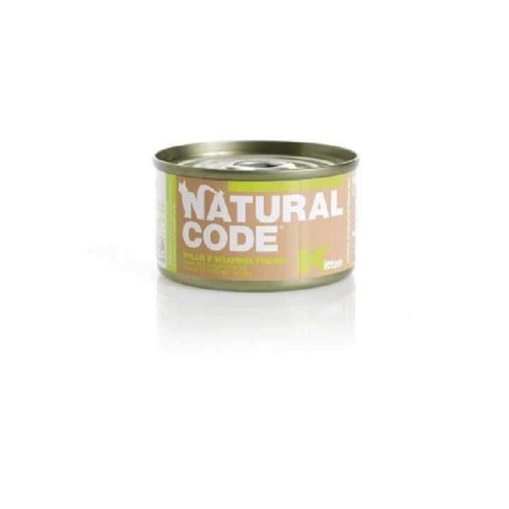 Natural Code Kitten Pollo & Vitamina Premix 85 Gr.