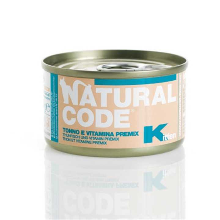 Natural Code Kitten Tonno & Vitamina Premix 85 Gr.