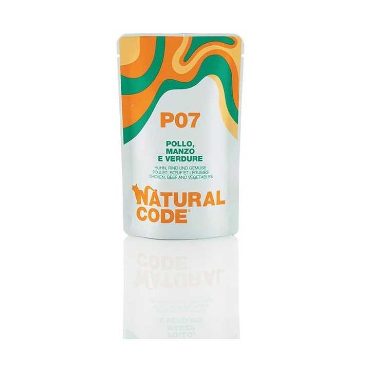 Natural Code P07 Pollo, Manzo & Verdure 70 Gr.