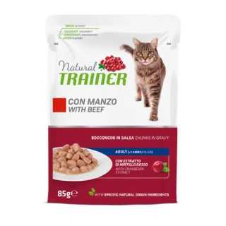 Natural Trainer Cat Adult Manzo 85 Gr.
