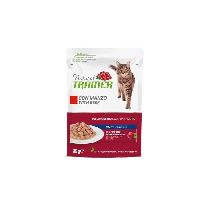 Natural Trainer Cat Adult Manzo 85 Gr.