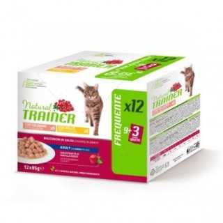 Natural Trainer Cat Adult Salmone/Pollo Multipack 12 X 85 Gr.