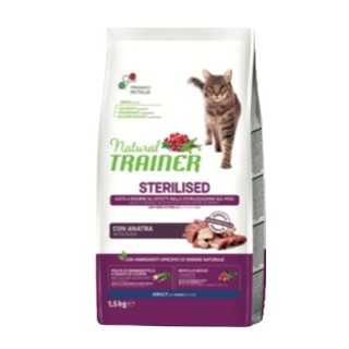 Natural Trainer Cat Adult Sterilised Anatra 1,5 Kg.