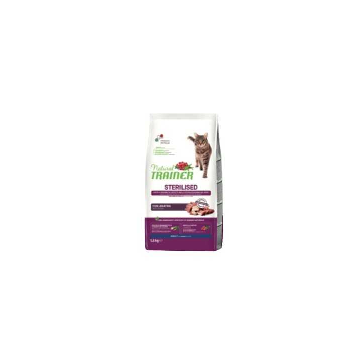 Natural Trainer Cat Adult Sterilised Anatra 1,5 Kg.