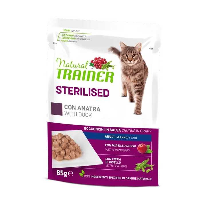 Natural Trainer Cat Adult Sterilised Anatra 85 Gr.