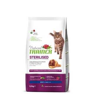 Natural Trainer Cat Adult Sterilised Prosciutto Crudo 300 Gr.