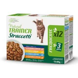 Natural Trainer Cat Adult Straccetti Multipack (12 X 85 Gr.)