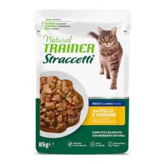 Natural Trainer Cat Adult Straccetti Pollo & Verdure 85 Gr.