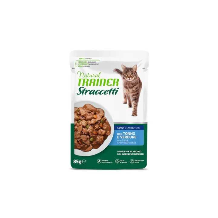 Natural Trainer Cat Adult Straccetti Tonno & Verdure 85 Gr.
