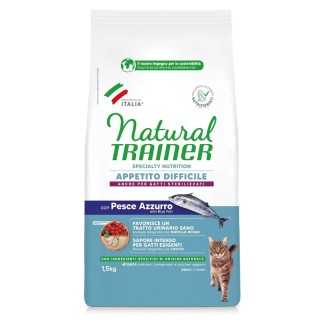 Natural Trainer Cat Appetito Difficile Pesce Azzurro 1,5 Kg.
