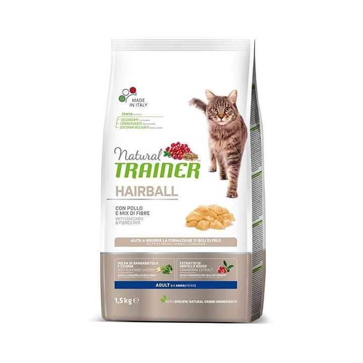 Natural Trainer Cat Hairball Pollo 1,5 Kg.