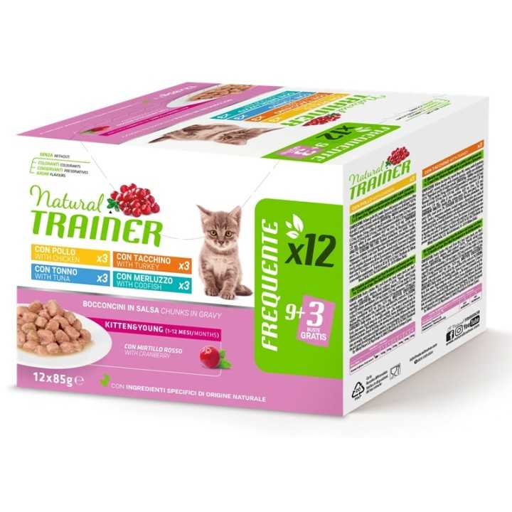 Natural Trainer Cat Kitten & Young Multipack (12 X 85 Gr.)