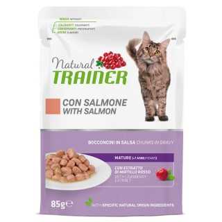 Natural Trainer Cat Mature Bocconcini In Salsa Con Salmone 85 Gr.