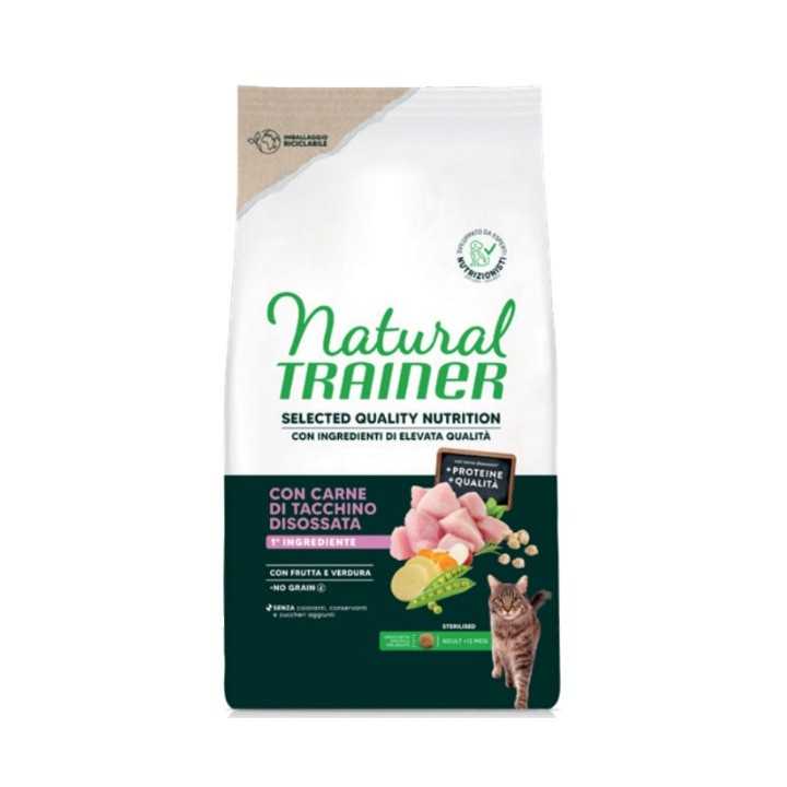 Natural Trainer Cat Selected Quality Nutrition Adult Sterilised Tacchino 1,25 Kg.