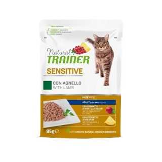 Natural Trainer Cat Sensitive Pate' Agnello 85 Gr.