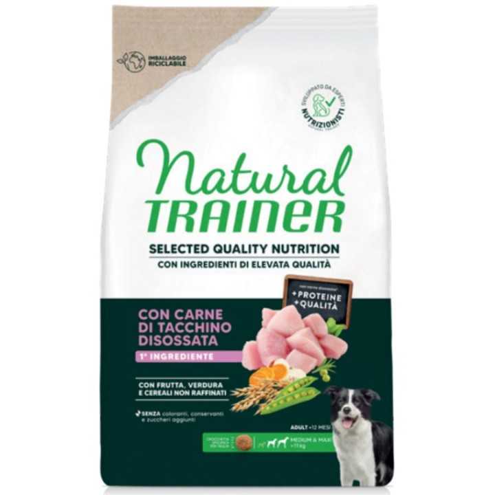 Natural Trainer Dog Selected Quality Nutrition Adult Medium/Maxi Tacchino 10 Kg.