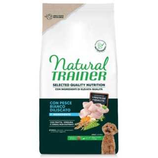 Natural Trainer Dog Selected Quality Nutrition Adult Mini Pesce Bianco 1,5 Kg.