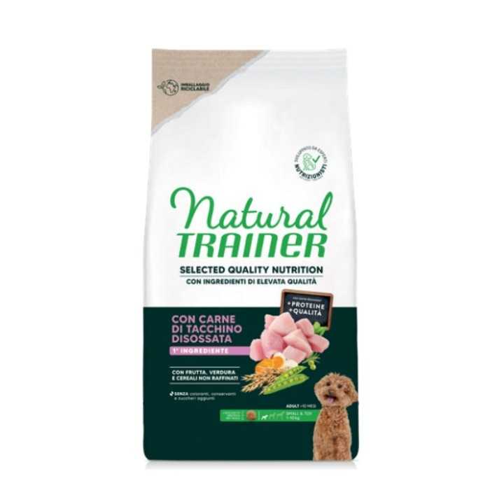 Natural Trainer Dog Selected Quality Nutrition Adult Mini Tacchino 1,5 Kg.