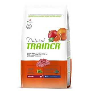 Natural Trainer Medium Adult Manzo & Riso 12 Kg.