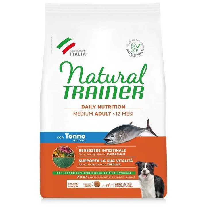 Natural Trainer Medium Adult Tonno & Riso 3 Kg.