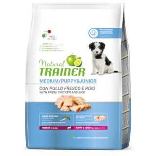 Natural Trainer Medium Puppy & Junior Pollo Fresco 3 Kg.