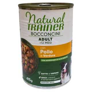 Natural Trainer Medium/Maxi Adult Bocconcini Pollo & Verdure 415 Gr.
