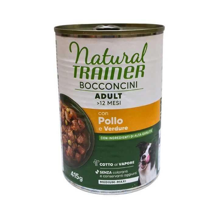 Natural Trainer Medium/Maxi Adult Bocconcini Pollo & Verdure 415 Gr.