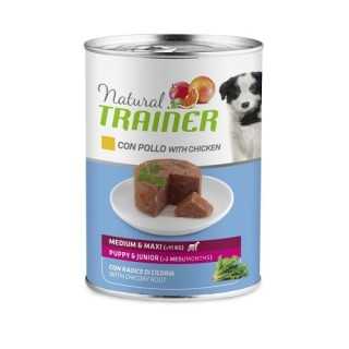Natural Trainer Medium/Maxi Puppy & Junior Pollo & Riso 400 Gr.