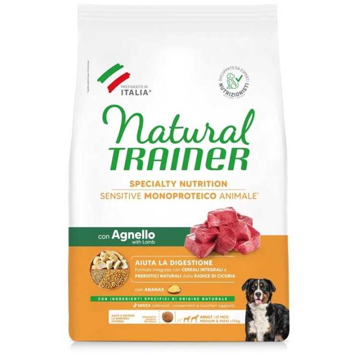 Natural Trainer Sensitive Adult Medium/Maxi Agnello 12 Kg.