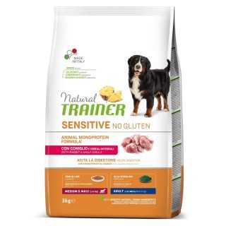 Natural Trainer Sensitive Adult Medium/Maxi Coniglio 12 Kg.